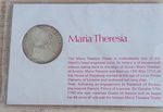 Maria Theresia Thaler Austria 1740 Silver Coin Historical Card