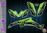 QUADZILLA 320 XLC 300 STICKERS - GRAPHICS KIT - 500 XLC DECALS - GRAPHICS KIT