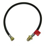 LPG HOSE POL X W20 35 INCH PIGTAIL GAS PIPE 35" LP PROPANE BOTTLE CONNECTOR HOSE