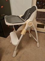 high chair by Oribel Cocoon Highchair Slate Grey Reclining 