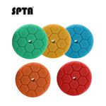SPTA 5x 3 inch (80mm) Hex-Logic Buffing Polishing Foam Pads for Car Polisher