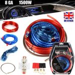 1500W Car Power Amplifier Wiring Kit Audio Subwoofer AMP RCA Power Cable Sub New