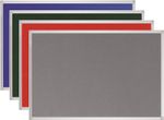 QConnect Felt notice board / Pin Board Aluminium frame 900 x 600 & 1200 x 900 mm