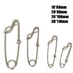 10Pcs Stainless Steel Long Line Longline Clip for Fishing Snapper or Shark