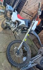 160cc Sycmotos. Red, White And Black. Been out on it a couple of times