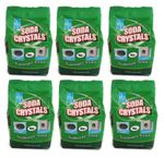 DP Soda Crystals 6kg For Water Softening Cleaning Drains etc (Pack of 6 x 1kg)