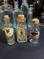 Vintage Dragons Breath Coffin Nails Werewolf Hair Gothic Oddity Bottle Bundle