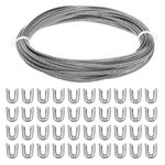 50ft Stainless Corset Boning Spiral Steel Metal Boning with 40 Steel Boning Tips