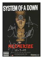SYSTEM OF A DOWN ENTIRE GROUP AUTOGRAPHED SIGNED A4 POSTER PHOTO PRINT