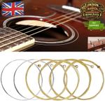 ACOUSTIC GUITAR STRINGS ✅SET OF 6 HIGH QUALITY STRINGS ✅ UK SELLER