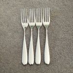 4 Alessi Nuovo Milano Dessert Forks 17.5 cm very good lightly used condition 