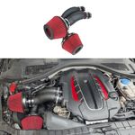 NEW Black Air Intake Filter Pipe Induction For Audi C7 S6 S7 RS7 RS6 4.0T EA824