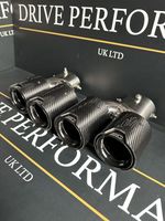 Gloss Black M Carbon Fibre Exhaust Tips BMW 3 Series G20 G21 G28 M330 M340