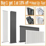 Designer Oval Column Flat Panel Radiator Horizontal Vertical Central Heating Rad