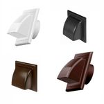 Cowl Gravity Flap Wall Outlet Non-Return Valve Cowled Duct Cover Air Vent Grille