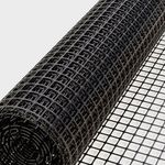 10M Garden Fence Netting Mesh Safety Fence Plastic Black Roll Barrier Net UK NEW