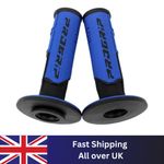 Pro Grip 801 Dual Density Half Waffle Grips Blue MX Motocross Off-Road
