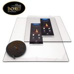 Boru Stove Glass - All Models - Schott Robax with Sealing Gasket