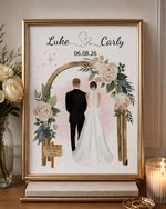 A4Personalised Wedding Gifts Mr & Mrs/ print/photo/picture/his & hers, keepsake