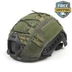 FAST HELMET COVER MILITARY ARMY TACTICAL CAMO AIRSOFT HEADGEAR RIPSTOP MESH