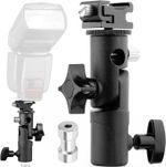 Camera Flash Speedlite Mount Swivel Light Bracket with Umbrella Reflector Holder