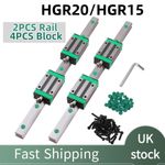 HGR 15mm / 20mm 300-1500mm Linear Guide Rail HGH20CA HGH15CA Slideblocks For CNC