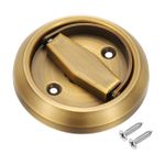 Recessed Sliding Door Pull Handles Hidden Closet Finger Flush Knob Yellow Bronze