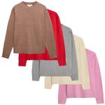 Ladies M&S Air Yarn CREW NECK Jumper Sizes XS to XL UK 6 to 22 New Stock