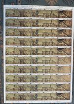 1973 Taiwan Complete Sheet of 50 Stamps Qiu Ying Qingming Scroll Courvoisier MNH