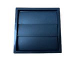 100mm Gravity Flap Wall Vent Grille Anthracite Dark Grey 4" External Ducting Air