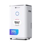PureMate 20 Litre Portable Anti-Bacterial Dehumidifier with Air purifier
