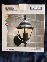 Status BLACK LANTERN Outdoor Wall Light - Four Sided