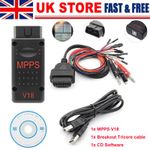 UK MPPS V18 MAIN + TRICORE+MULTIBOOT with Breakout Tricore Cable Auto Detect ECU