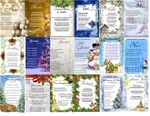 Christmas Laminated/Weatherproof Grave Memorial/Remembrance Card/All Family