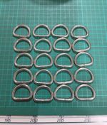 20x Heavy Duty Welded Stainless Steel D Rings AISI 304 28mm Webbing Pet Hardware