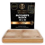 Butchers Block Chopping Board Premium Large Wooden Thick Wood Cutting Board UK