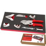 Neilsen 8pc Multi Angle Miter Shear Scissors Trim Cutter Cutting Tool Set