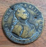 Duke of Cumberland and Recapture of Carlisle, AE medal 1745, Jacobite RARE.