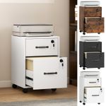 Rolling File Cabinet with Drawer, Hanging File Folder, Refurbished