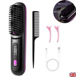 Portable Hair Straightener Brush Antiscald Hair Cordless Hair Straightener Brush