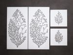 Sashiko Stencils: Embroidery & Quilting Templates T11 Trees