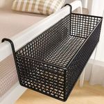 Iron Bedside Hanging Storage Basket Door Under Bed Space Saving Organizer Rack