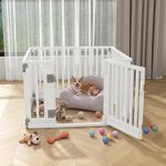 AWEV Dog Playpen, Foldable Puppy Pen HDPE for Indoor Outdoor Use