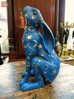 MOON GAZING HARE. MAGICAL "LEPUS" Charming Moon & Star theme, Lovely Item.