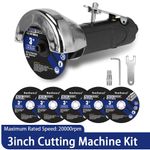 3 Inch Pneumatic Metal Cutting Machine With 5pcs Cut-Off Wheel  Air Die Grinder