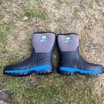 Preston Dryfish All Terrain Waterproof Rubber Fishing Wellies Black/Blue UK 11