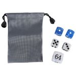 Classical Pearls Dices Set for Backgammon, Acrylic Gaming Accessories Dices Cube