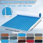 240x90cm EVA Foam Teak Marine Boat Sheet Flooring Mat Yacht Carpet Decking 6mm