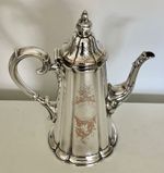 Rare 11” Georgian Old Sheffield Plate Coffee Pot by  BLAGDEN HODGSON & Co c1821