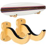 1 Set 2pcs Wooden Surfboard Wall Mount Rack Surf SUP Surfboard Wall Rack Set